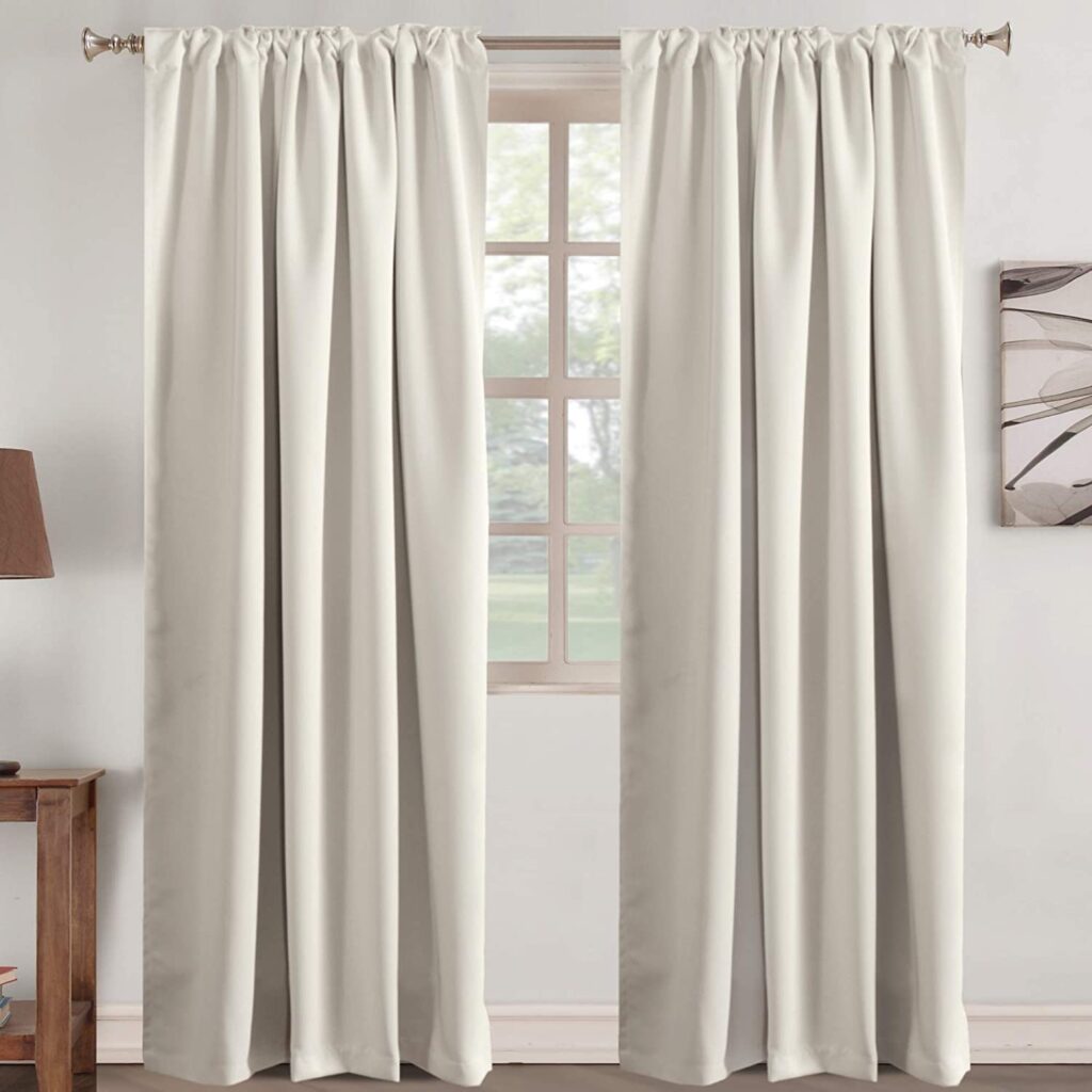 Turquoize Insulated Reducing Curtain Panel: Sunlit Serenity
